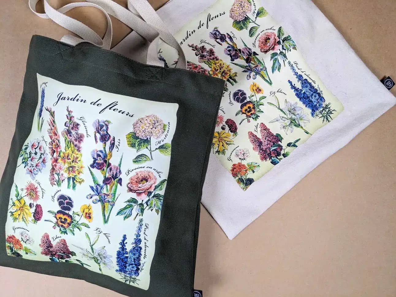 SAC FOURRE-TOUT AU MOTIF FLORAL